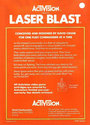 Laser Blast Atari cartridge scan