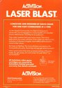 Laser Blast Atari cartridge scan