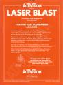 Laser Blast Atari cartridge scan