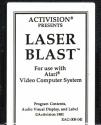 Laser Blast Atari cartridge scan