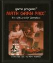 Math Gran Prix Atari cartridge scan