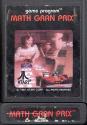 Math Gran Prix Atari cartridge scan