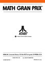 Math Gran Prix Atari instructions