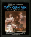 Math Gran Prix Atari cartridge scan