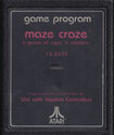 Maze Craze - A Game of Cops 'n Robbers Atari cartridge scan