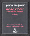 Maze Craze - A Game of Cops 'n Robbers Atari cartridge scan