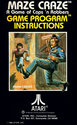 Maze Craze - A Game of Cops 'n Robbers Atari instructions