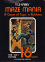 Maze Mania - A Game of Cops 'n Robbers Atari cartridge scan