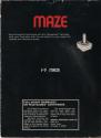 Maze Atari cartridge scan
