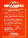 MegaMania Atari cartridge scan