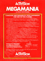 MegaMania Atari cartridge scan
