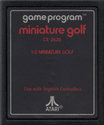 Miniature Golf Atari cartridge scan