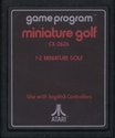 Miniature Golf Atari cartridge scan