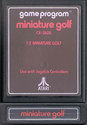 Miniature Golf Atari cartridge scan
