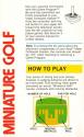 Miniature Golf Atari instructions
