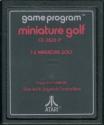 Miniature Golf Atari cartridge scan