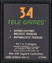 Missile Command Atari cartridge scan