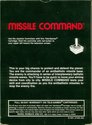 Missile Command Atari cartridge scan