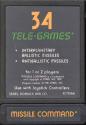 Missile Command Atari cartridge scan
