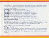 Missile Control Atari instructions