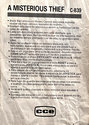 Misterious Thief (A) Atari instructions