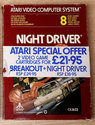 Night Driver Atari cartridge scan
