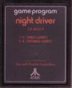 Night Driver Atari cartridge scan
