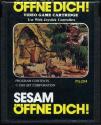 Open, Sesame! Atari cartridge scan