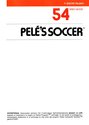 Pelé's Soccer Atari instructions