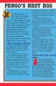 Pengo Atari instructions