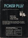 Poker Plus Atari cartridge scan