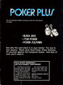 Poker Plus Atari cartridge scan