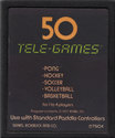 Pong Sports Atari cartridge scan