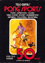 Pong Sports Atari cartridge scan