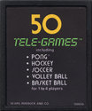Pong Sports Atari cartridge scan