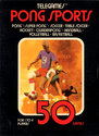 Pong Sports Atari cartridge scan
