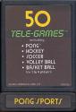 Pong Sports Atari cartridge scan