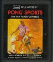 Pong Sports Atari cartridge scan