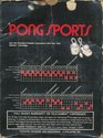 Pong Sports Atari cartridge scan