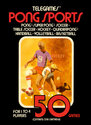 Pong Sports Atari cartridge scan