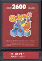 Q*bert Atari cartridge scan