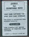 Quest for Quintana Roo Atari cartridge scan