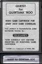 Quest for Quintana Roo Atari cartridge scan