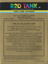 R2D Tank Atari cartridge scan