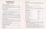 Rampage Atari instructions