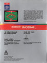 RealSports Baseball Atari cartridge scan