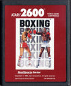 RealSports Boxing Atari cartridge scan