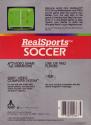 RealSports Soccer Atari cartridge scan