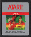 RealSports Tennis Atari cartridge scan