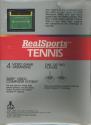 RealSports Tennis Atari cartridge scan